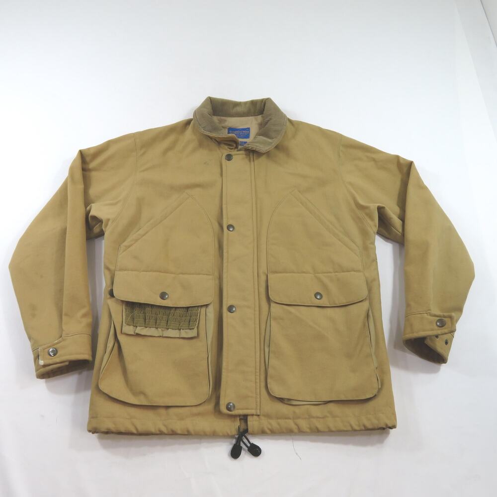 Pendleton Outdoors Hunting Coat Heavy Duck Cloth Canvas Jacket Tan Sz S 1980s
